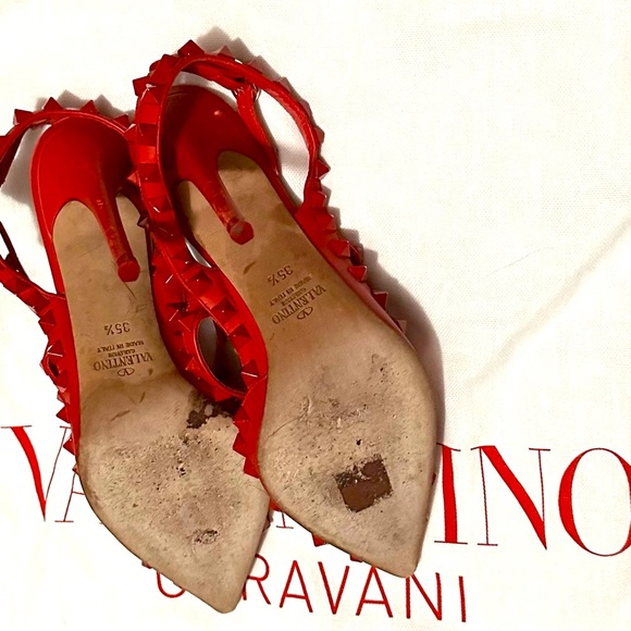 👠 RED VELENTINO all over rockstud accents Heels FINAL PRICE, dropped 3/23 - Picture 9 of 9